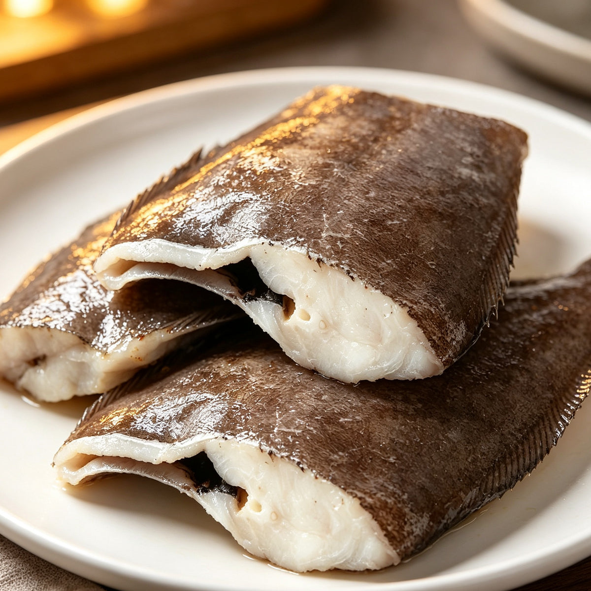 Fresh Flounder Fillets Skin On