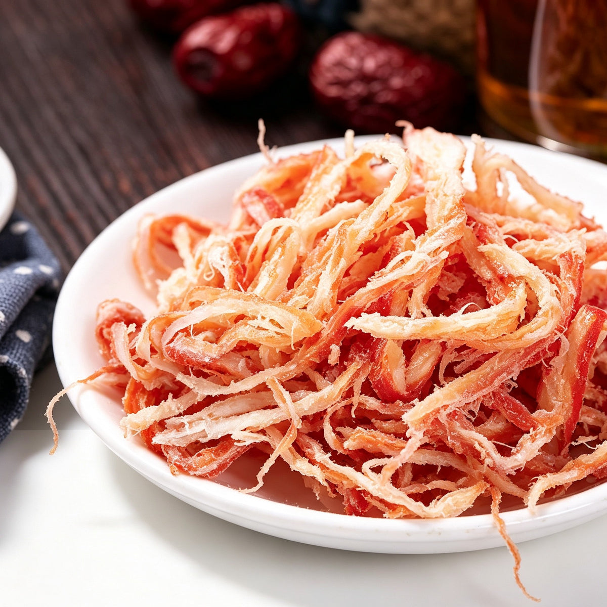 Premium Seasoned Shredded Squid Strips